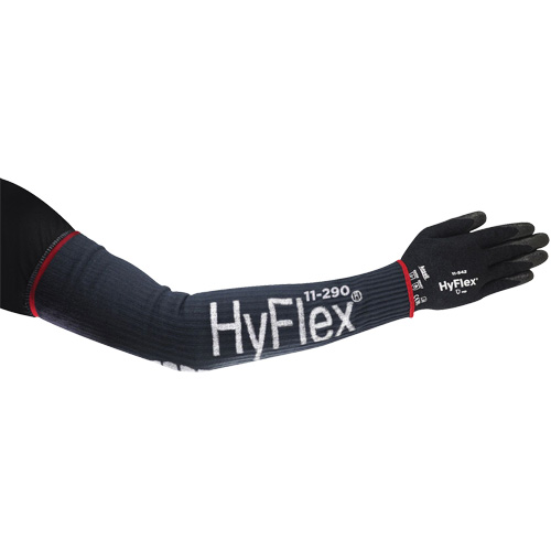 HyFlex&reg; Wide High Cut Compression Sleeve, 18", Kevlar&reg;/Polyamide/Spandex/Stainless Steel, Blue Maritime Industrial Rubber