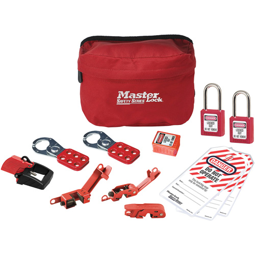 Standard Lockout Kit with Zenex Thermoplastic Locks, Electrical Kit, 13 Components Maritime Industrial Rubber