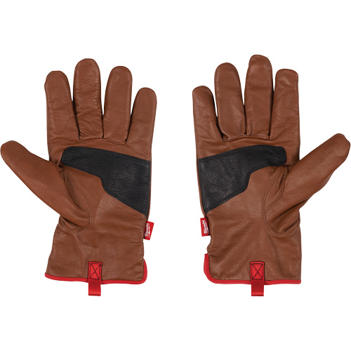 Goatskin Impact Gloves, Small, Grain Leather Palm Maritime Industrial Rubber