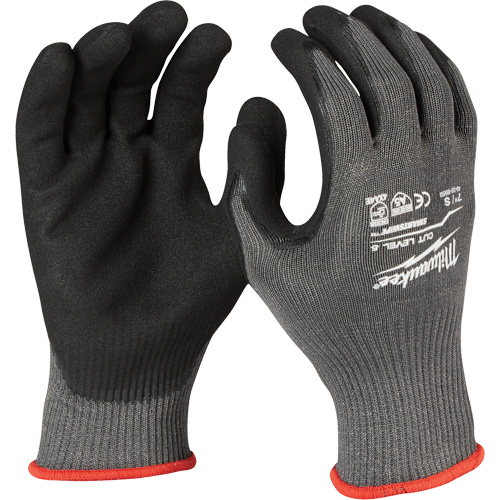 Cut-Resistant Gloves, Size Small, Nitrile Coated, ANSI/ISEA 105 Level 5 Maritime Industrial Rubber