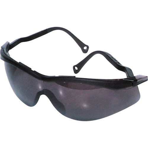 North&reg; The Edge Safety Glasses, Smoke Lens, Anti-Fog/Anti-Scratch, Meets/Exceeds CSA Z94.3 Maritime Industrial Rubber