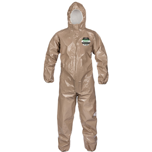 Coveralls, ChemMax 4 Plus, Large, Brown Maritime Industrial Rubber
