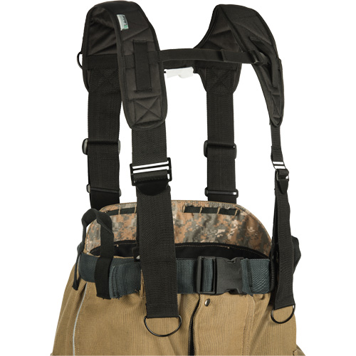 Black Ops Fire Rated Suspenders, Black Maritime Industrial Rubber