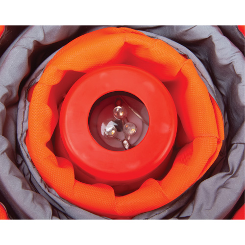 C&ocirc;ne de signalisation repliable, 18" h, Orange Maritime Industrial Rubber