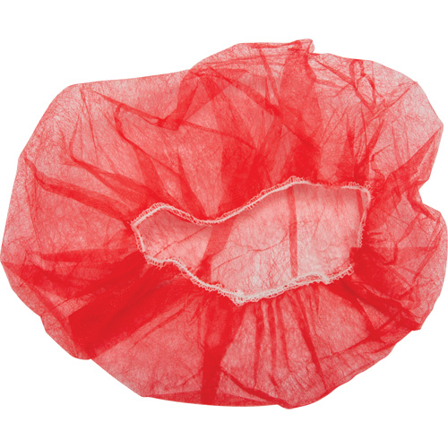 Bonnets bouffants, Polypropyl&egrave;ne, 21", Rouge Maritime Industrial Rubber