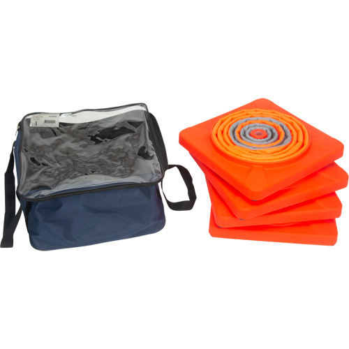 Collapsible Traffic Cone, 28" H, Orange Maritime Industrial Rubber