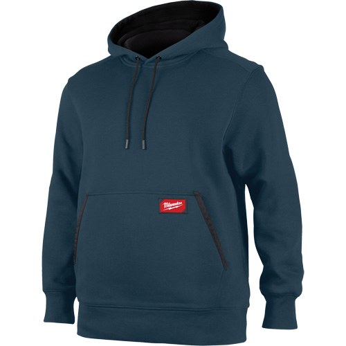 Midweight Pullover Hoodie, Men's, Small, Blue Maritime Industrial Rubber