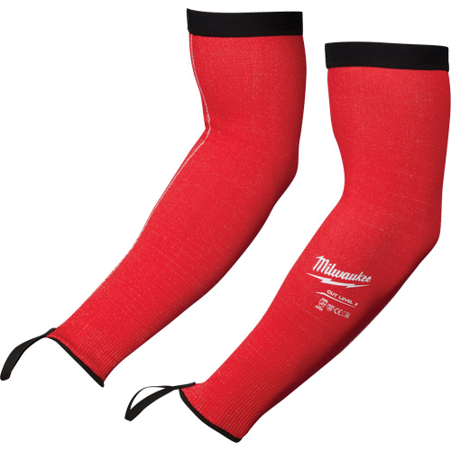 Manches de protection, Poly&eacute;thyl&egrave;ne, 16", ANSI/ISEA 105 niveau 3/EN 388 niveau 3/EN 388 niveau C, Rouge Maritime Industrial Rubber