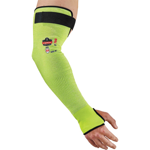 Manche de protection contre la coupe ProFlex 7941-PR, TenaLux, 18", ASTM ANSI niveau A4/EN 388 niveau D, Lime haute visibilit&eacute; Maritime Industrial Rubber