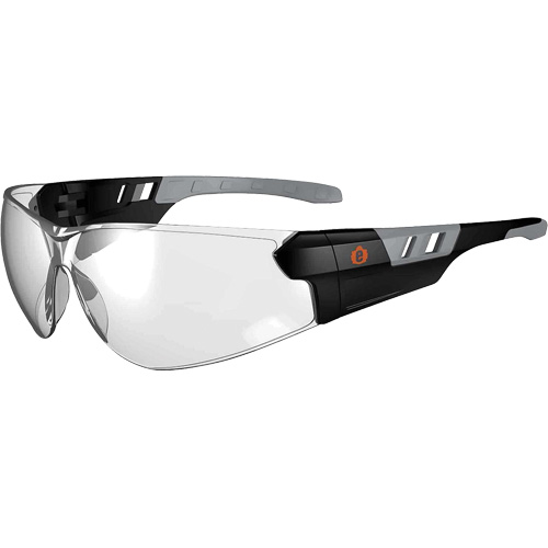 Lunettes de s&eacute;curit&eacute; sans monture Skullerz SAGA, Lentille Int&eacute;rieur/ext&eacute;rieur, Anti-&eacute;gratignures, ANSI Z87+/R&eacute;pond ou surpasse la norme CSA Z94.3 Maritime Industrial Rubber