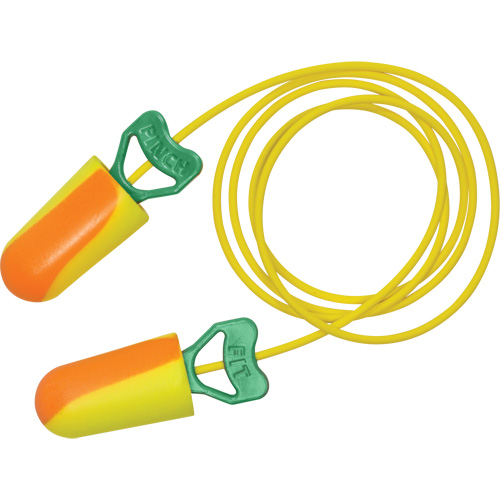 PinchFit BioSoft Biobased Earplugs, Bulk - Box, Corded Maritime Industrial Rubber