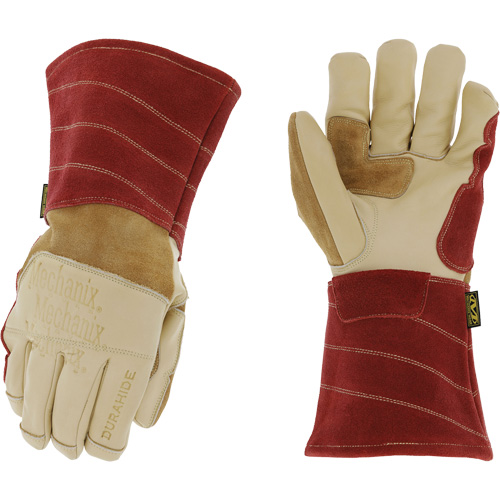 Flux Torch Welding Gloves, Grain Cowhide, Size 8 Maritime Industrial Rubber