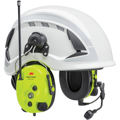 Casque d'&eacute;coute Peltor LiteCom Plus, Style Fixation pour casque Maritime Industrial Rubber