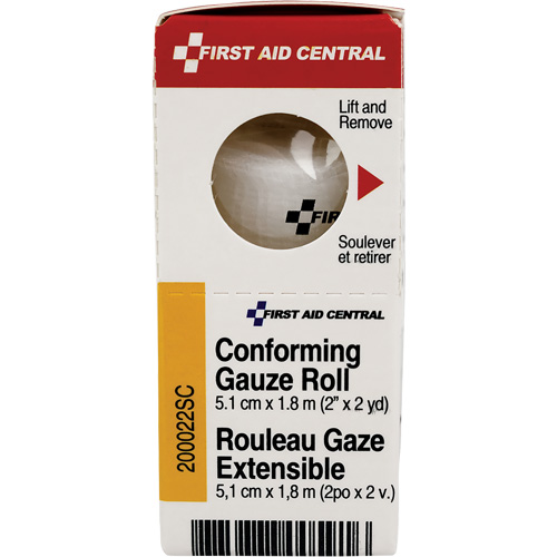 Recharge de bandage en gaze &eacute;tirable et conforme SmartCompliance, Rouleau, 6' lo x 2" la, St&eacute;rile, Dispositif m&eacute;dical Classe 1 Maritime Industrial Rubber