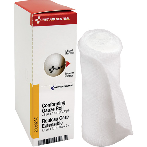 Recharge de bandage en gaze &eacute;tirable et conforme SmartCompliance, Rouleau, 6' lo x 3" la, St&eacute;rile, Dispositif m&eacute;dical Classe 1 Maritime Industrial Rubber