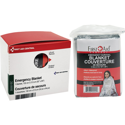 SmartCompliance&reg; Refill Emergency Blanket, Mylar Maritime Industrial Rubber