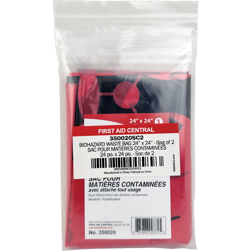 SmartCompliance&reg; Refill Waste Bags, Bio-Hazard, 24" L x 24" W Maritime Industrial Rubber
