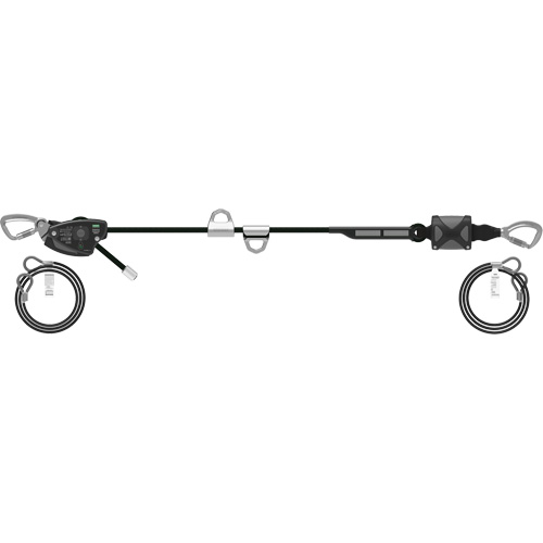 Corde de 60' pour ligne de vie temporaire horizontale, Corde d'alpinisme Maritime Industrial Rubber