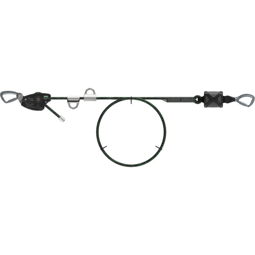 Corde de 100' pour ligne de vie temporaire horizontale, Corde d'alpinisme Maritime Industrial Rubber