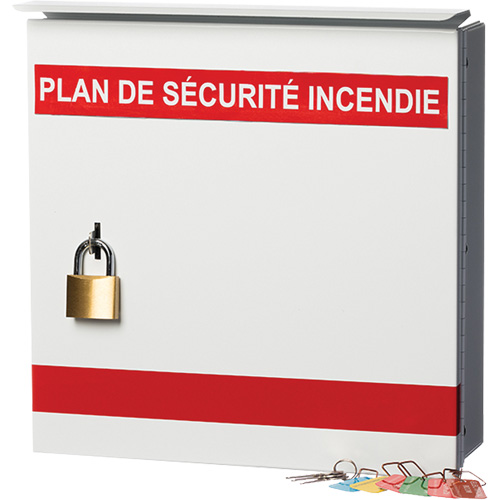 Boîte pour plan de s&eacute;curit&eacute; en cas d'incendie Maritime Industrial Rubber
