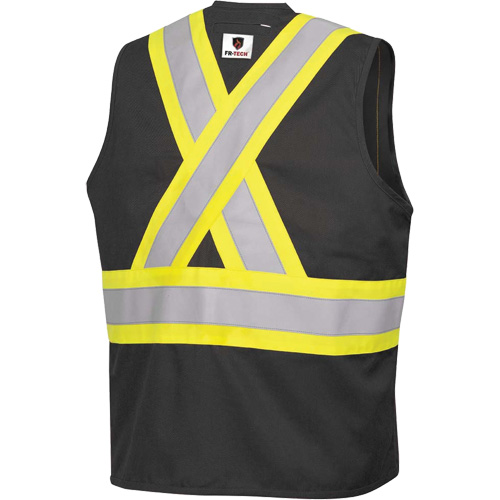7729 Veste r&eacute;sistante aux arcs &eacute;lectriques FR-Tech, Petit, Noir, 10 cal/cm² Maritime Industrial Rubber