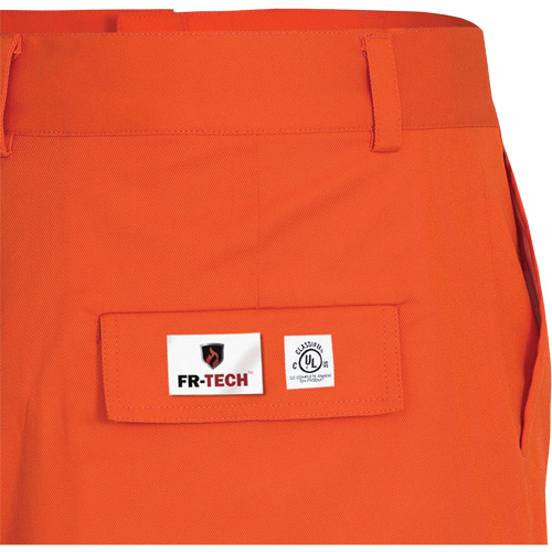7763 FR-Tech&reg; 88/12 Arc Rated High-Visibility Safety Pants, 36, x 30, High Visibility Orange, 9.7 cal/cm² Maritime Industrial Rubber