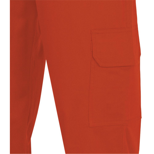 7765 FR-Tech&reg; 88/12 Arc Rated High-Visibility Safety Cargo Pants, 32, x 34, High Visibility Orange, 10 cal/cm² Maritime Industrial Rubber