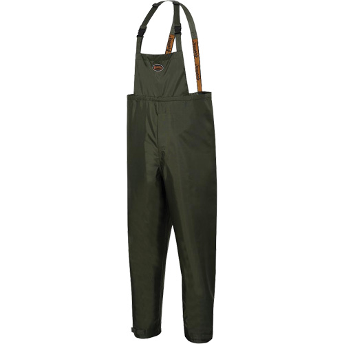 D8120P Nailhead Ripstop Tree Planter Bib Pants, X-Small, Polyester/PVC, Green Maritime Industrial Rubber