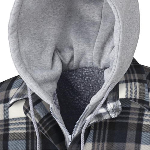 415BG Quilted Hooded Shirt, Men's, X-Small, Multi-Colour Maritime Industrial Rubber