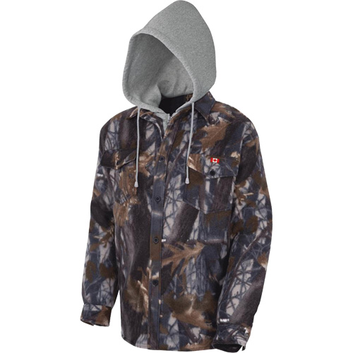 415CM Quilted Hooded Shirt, Men's, X-Small, Multi-Colour Maritime Industrial Rubber