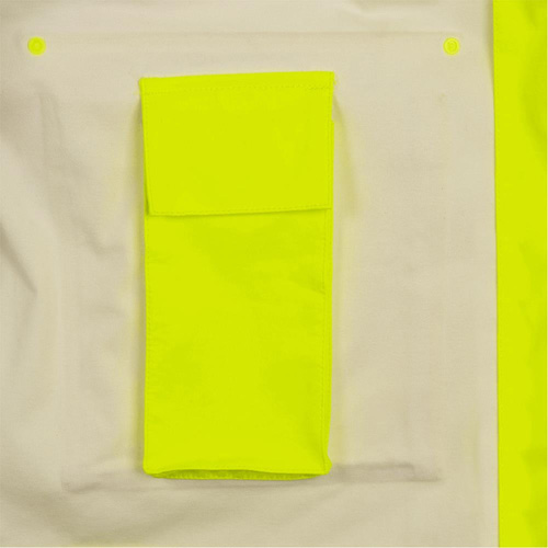 5881 Manteau de pluie ignifuge et protection contre les &eacute;clats d'arc &eacute;lectrique, T-petit, Jaune haute visibilit&eacute;, 10 cal/cm² Maritime Industrial Rubber