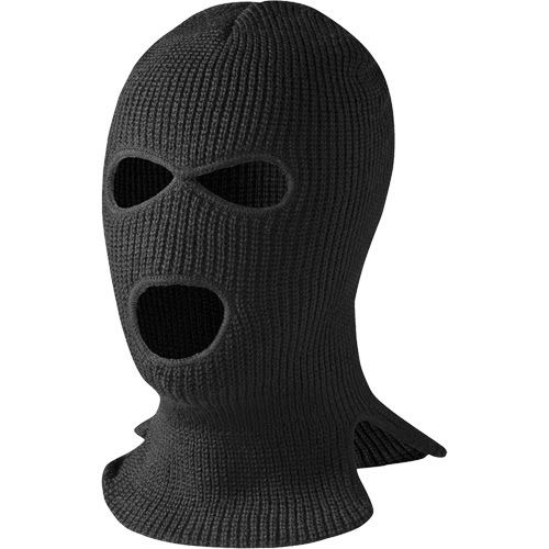 560-B 3-Hole Balaclava, Acrylic, Black Maritime Industrial Rubber