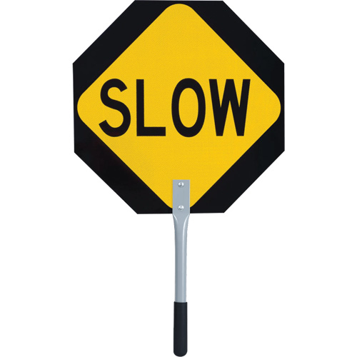 456 Traffic Stop/Slow Paddle, Corrugated Plastic Maritime Industrial Rubber