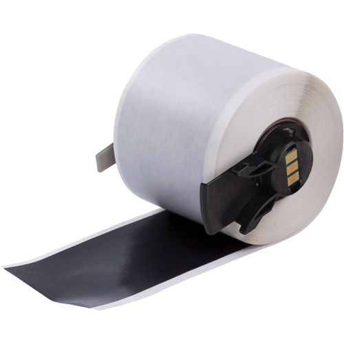 Multi-Purpose Label Tape, Vinyl, Black, 1.9" Width Maritime Industrial Rubber