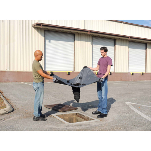 Ultra-Drain Guard&reg; Catch Basin Insert, Heavy Metals/Oil & Sediment, 48" L x 36" W Maritime Industrial Rubber