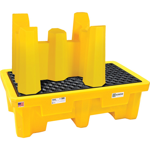 1-Drum Ultra-Drum Rack Containment Systems&reg;, 52" L x 49.5" W x 29" H, 66 US gal. Capacity Maritime Industrial Rubber