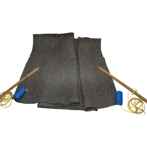 Ultra-Oil Blanket, Mati&egrave;res dangereuses/Huile seulement/Universel, 120" x 60", 8,3 gal. US d'absorption Maritime Industrial Rubber