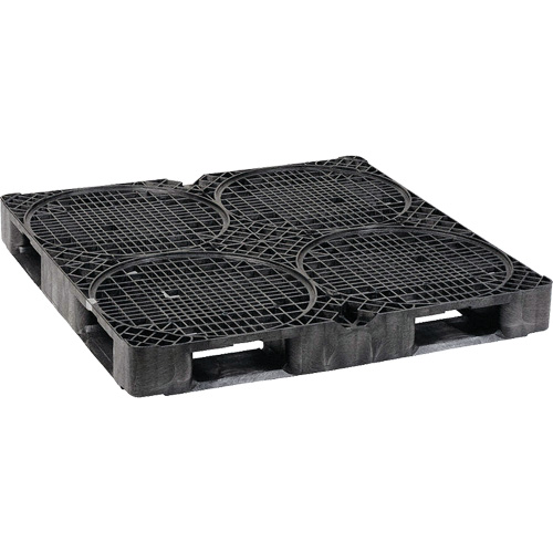 Ultra-Spill King palette seulement, 4 barils, Capacit&eacute; de d&eacute;versement 85 gal. US, 48,8" x 48,8" x 5,5" Maritime Industrial Rubber