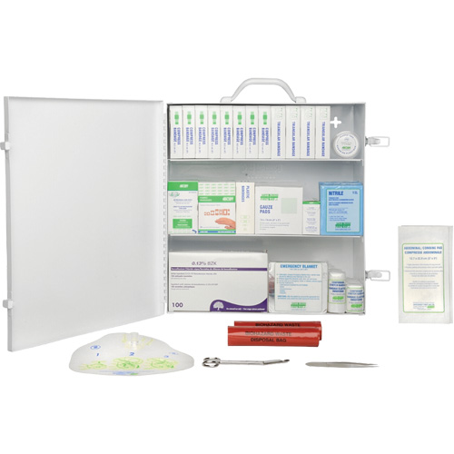First Aid Kit, Meets CSA Z1220-17 Type 2 Low-Risk Environment, Large (51-100 Workers) Maritime Industrial Rubber