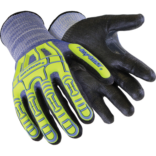 Gants r&eacute;sistants aux chocs Rig Lizard Thin Lizzie 2095, 2T-petit/5, Paume en PEHP, Poignet &eacute;lastique/Poignet en tricot Maritime Industrial Rubber