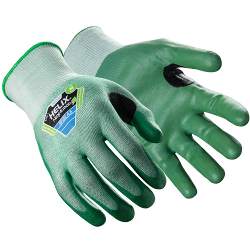 Gants r&eacute;sistants aux coupures Helix 3050, Taille 6/T-petit, Calibre 18, Rev&ecirc;tement Nitrile, Enveloppe en Polyester/Fibre de verre/PEHP, ASTM ANSI niveau A6 Maritime Industrial Rubber