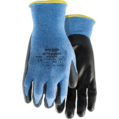 Gants anticoupures 359 Stealth Stinger, Taille T-petit, Calibre 15, Rev&ecirc;tement Polyur&eacute;thane, Enveloppe en Fibre de verre/Nylon/Spandex, ASTM ANSI niveau A2/EN 388 niveau B Maritime Industrial Rubber