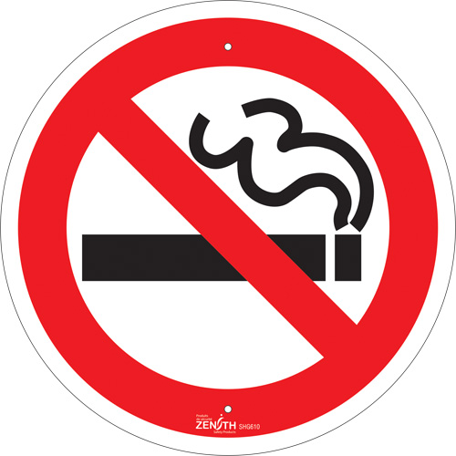Enseigne de s&eacute;curit&eacute; conforme &agrave; la CSA - No Smoking, 12" x 12", Aluminium, Pictogramme Maritime Industrial Rubber