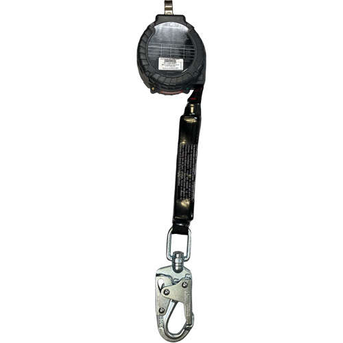 Limiteur de chute personnel Scorpion TurboLite+ Miller, 9', Sangles, Pivotant Maritime Industrial Rubber