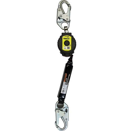 Limiteur de chute personnel TurboLite+ Miller, 6', Sangles, Stationnaire Maritime Industrial Rubber