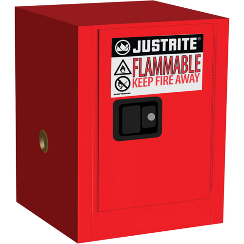 Sure-Grip&reg; EX Countertop Flammable Cabinet, 4 gal., 1 Door, 17" W x 22" H x 17" D Maritime Industrial Rubber
