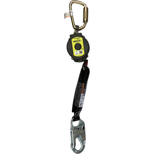 Limiteur de chute personnel TurboLite+ Miller, 11', Sangles, Stationnaire Maritime Industrial Rubber