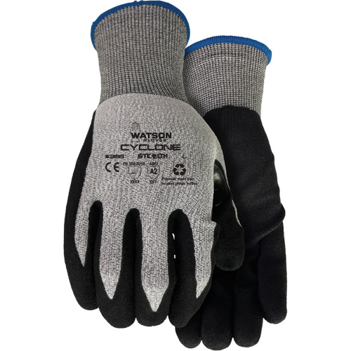 Gants r&eacute;sistant &agrave; la coupe 388 Stealth Cyclone, Taille T-petit, Calibre 18, Rev&ecirc;tement Nitrile, Enveloppe en PEHP/Polyester, ASTM ANSI niveau A2/EN 388 niveau 3 Maritime Industrial Rubber