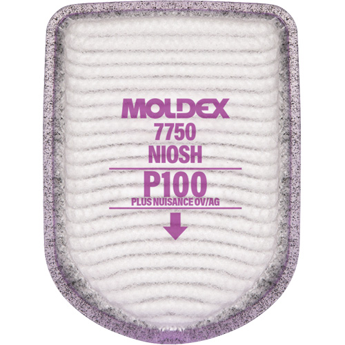 Filtre pour respirateur semi-rectangulaire, Filtre contre les particules avec suppresion de vapeurs nuisibles, Vapeurs organiques/Gaz acides/P100 Maritime Industrial Rubber