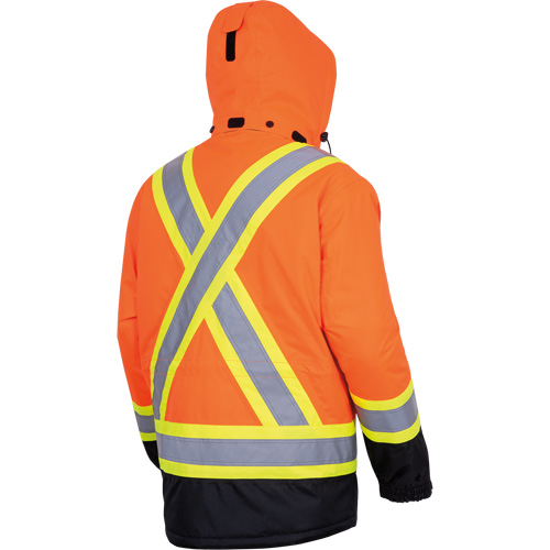 5407 Manteau de s&eacute;curit&eacute; imperm&eacute;able, isol&eacute;e et chauff&eacute;e, Hommes, Petit, Orange haute visibilit&eacute; Maritime Industrial Rubber